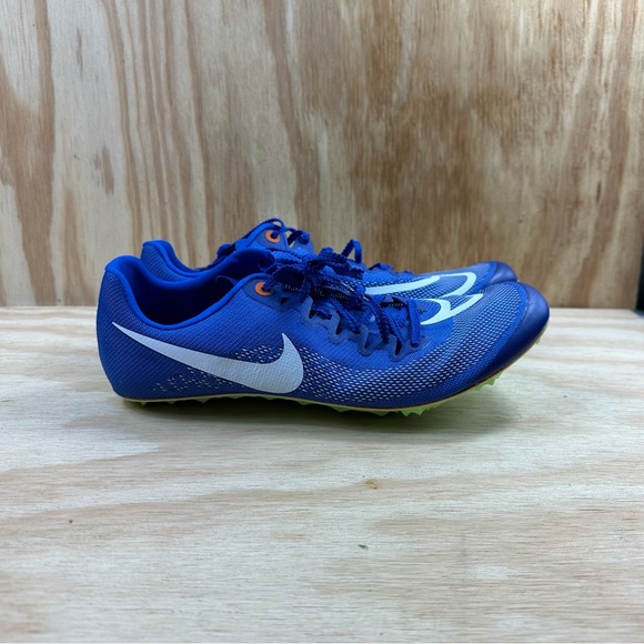 Nike Zoom Ja Fly 4 Track Field Sprinting Spikes Mens Size 8.5 Blue DR2741-400 - Picture 1 of 7
